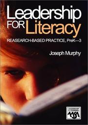 Cover of: Leadership for Literacy: Research-Based Practice, PreK-3 (Leadership for Learning Series)