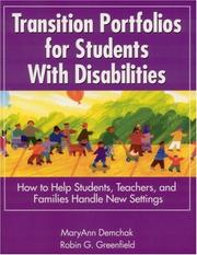 Cover of: Transition Portfolios for Students With Disabilities by Mary Ann Demchak, Robin G. Greenfield