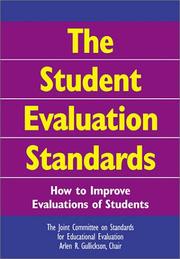 Cover of: The Student Evaluation Standards: How to Improve Evaluations of Students