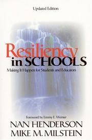 Cover of: Resiliency in schools