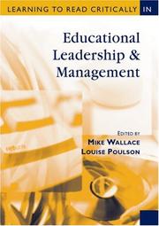 Cover of: Learning to Read Critically in Educational Leadership and Management (Learning to Read Critically Series)