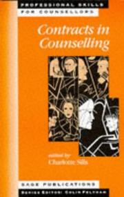 Cover of: Contracts in counselling by Charlotte Sills