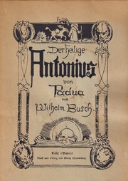 Cover of: Der heilige Antonius von Padua