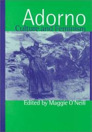 Cover of: Adorno, culture, and feminism