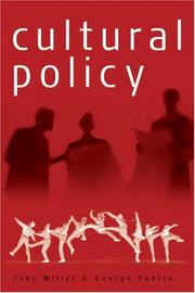 Cover of: Cultural policy