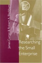 Cover of: Researching the small enterprise