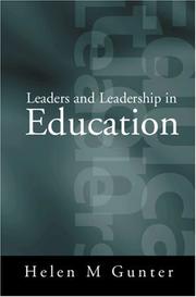 Cover of: Leaders and leadership in education by Helen Gunter