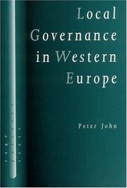 Cover of: Local governance in Western Europe
