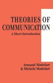 Cover of: Theories of Communication: A Short Introduction