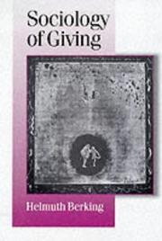 Cover of: Sociology of giving | Helmuth Berking