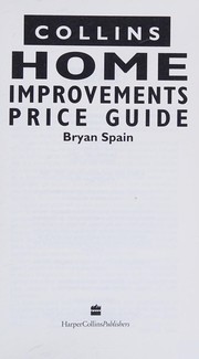 Cover of: Collins Home Improvements Price Guide by Bryan Spain