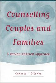 Cover of: Counselling couples and families: a person-centered approach