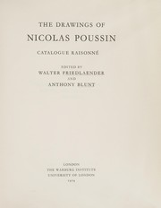 Cover of: The drawings of Nicolas Poussin: catalogue raisonné