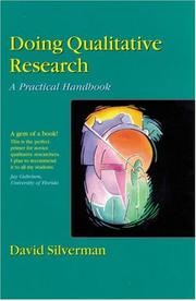 Cover of: Doing qualitative research: a practical handbook