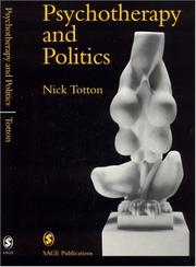 Cover of: Psychotherapy and Politics (Perspectives on Psychotherapy series)
