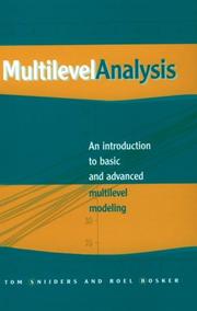 Cover of: Multilevel analysis by T. A. B. Snijders