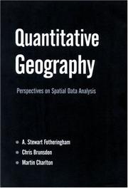 Cover of: Quantitative geography: perspectives on spatial data analysis