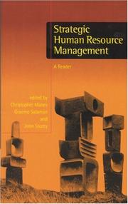 Cover of: Strategic human resource management: a reader
