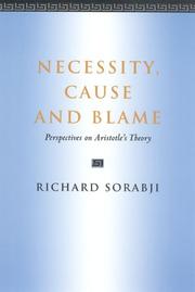 Cover of: Necessity, cause, and blame by Richard Sorabji