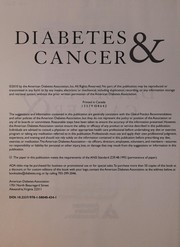 Cover of: Diabetes and Cancer by American Diabetes Association Staff