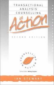 Cover of: Transactional Analysis Counselling in Action (Counselling in Action series)