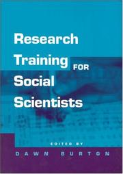 Cover of: Research Training for Social Scientists: A Handbook for Postgraduate Researchers