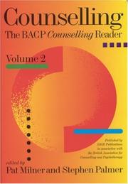 Cover of: Counselling: The BACP Counselling Reader, Volume 2