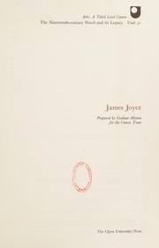Cover of: James Joyce by Martin, Graham