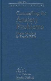 Cover of: Counselling for Anxiety Problems (Counselling in Practice series)