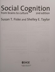 Cover of: Social Cognition by Susan T. Fiske, Shelley E. Taylor