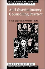 Cover of: Anti-discriminatory Counselling Practice (Professional Skills for Counsellors series)