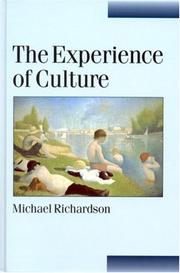 Cover of: The experience of culture