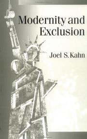Cover of: Modernity and exclusion