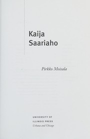 Cover of: Kaija Saariaho