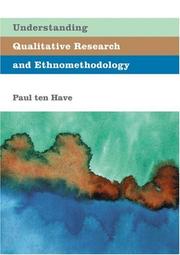 Cover of: Understanding Qualitative Research and Ethnomethodology