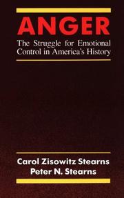 Cover of: Anger by Carol Zisowitz Stearns, Peter N. Stearns