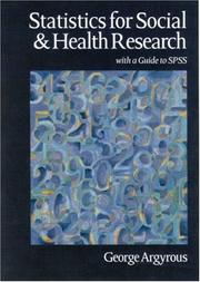 Statistics for social and health research by George Argyrous