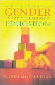 Cover of: Rethinking gender in early childhood education by Glenda MacNaughton