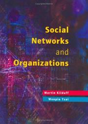 Cover of: Social networks and organizations