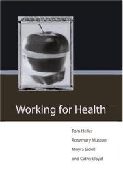 Cover of: Working for health