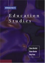 Introduction to education studies by Steve Bartlett, Diana M Burton