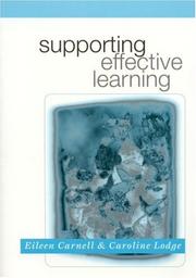 Cover of: Supporting effective learning