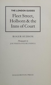 Cover of: Fleet Street, Holborn & the Inns of Court by Roger Hudson