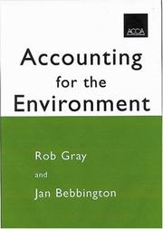 Cover of: Accounting for the Environment | Robert H. Gray