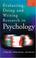 Cover of: Evaluating, doing and writing research in psychology
