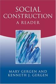 Cover of: Social construction: a reader
