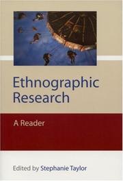 Cover of: Ethnographic Research by Stephanie Taylor