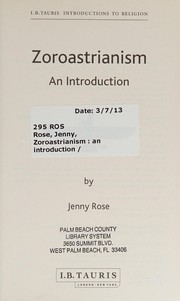 Cover of: Zoroastrianism: an introduction