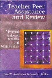 Cover of: Teacher Peer Assistance and Review | Lorin W. Anderson