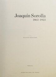 Cover of: Joaquín Sorolla, 1863-1923 by Joaquín Sorolla